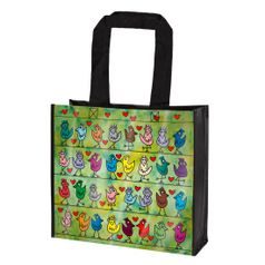 Shopping bag Birds on a Love Wire 37 / 12 / 33,5 cm, synthetic fibers, J. Rizzi, Goebel