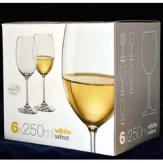 Lara 250 ml, Glass / wine, 6 pcs., Bohemia Crystalex