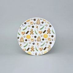 Plate dessert 20 cm Optimo, Gingerbread and orange, G. Benedikt 1882