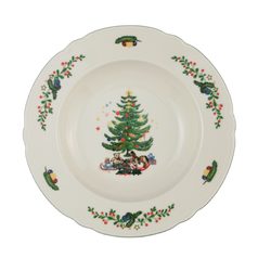 Plate deep 23 cm, Marie-Luise 43607 Christmas, Seltmann Porcelain
