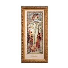 Picture Alphonse Mucha - Autumn 1900, 27 / 57 / 4,5 cm, porcelain, Goebel