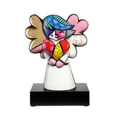 Figurine Romero Britto - Faith, 27,5 / 15,5 / 38 cm, Porcelain, Goebel