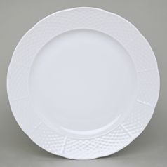 Dish round 31 cm, Thun 1794 Carlsbad porcelain, Natalie white