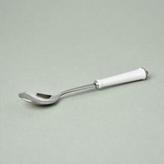Coffee spoon 13,8 cm, Empir white + platinum decor, Rose china Chodov