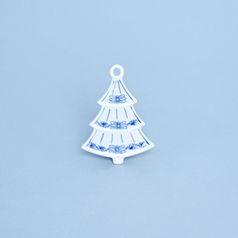 Christmas decoration - tree 8,5 cm, Original Blue Onion Pattern