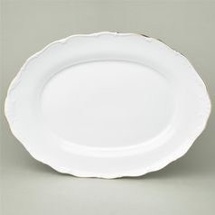 Platter oval 36 cm, HC001gold, Haas a Czjzek