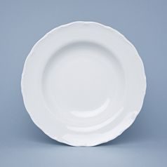 Plate deep 23 cm, Ophelie white, Thun 1794