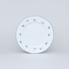 Plate dessert 19 cm, Thun 1794 Carlsbad porcelain, BERNADOTTE blue flower