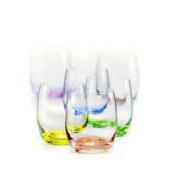 Club 300 ml Rainbow - set of 6 pcs., whisky / cognac glass, Crystalex