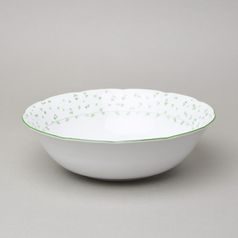 NATÁLIE zelené kvítky: Mísa kompotová 24 cm, Thun 1794, karlovarský porcelán