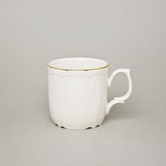 Mug 0,23 l, Thun 1794 Carlsbad porcelain, BERNADOTTE ivory + gold