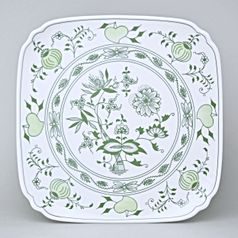 Plate square 29 cm, Green Onion Pattern, Cesky porcelan a.s.
