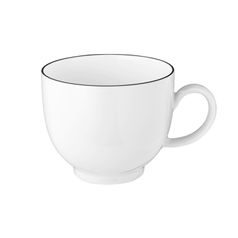 Coffee cup 0,21 l, Lido Black Line, Seltmann Porcelain