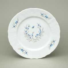 Talíř mělký 25 cm, Thun 1794, karlovarský porcelán, BERNADOTTE motýli