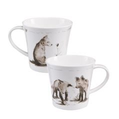 Hrnek 350 ml První výprava, 13,50 / 10,50 / 9,50 cm, jemný kostní porcelán, Peter Schnellhardt, Goebel