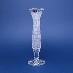 Křišťálová váza Píšťala broušená úzká 500PK, 255 mm, Crystal BOHEMIA