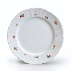 Talíř mělký 25 cm, Thun 1794, karlovarský porcelán, BERNADOTTE házenka