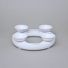 Advent candleholder 18 cm, white, Český porcelán a.s.