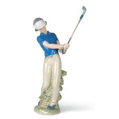 Golf Player, 25 x 16 x 8 cm, NAO Porcelain Figures