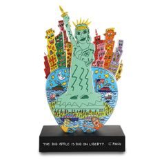 Figurine James Rizzi - Big Apple on Liberty, 32 / 15 / 54 cm, Porcelain, Goebel