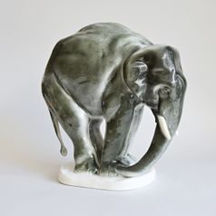 Elephant, Etha Richter, 30 x 14 x 30 cm, Porcelain Figures Schwarzburger Werkstatten