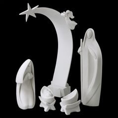 Nadal: Betlém velký 30 x 18 x 32 cm, porcelán Goebel