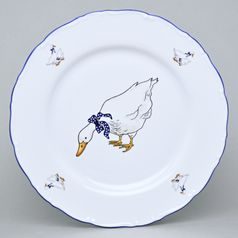 Dish round flat 30 cm, Ophelia goose, THUN 1794