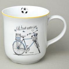 Mug Golem 1,5 l, Men's bike - yellow line, Český porcelán a.s.