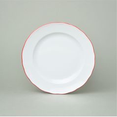 Red line: Plate dessert 19 cm, rokoko white, Cesky porcelan a.s.