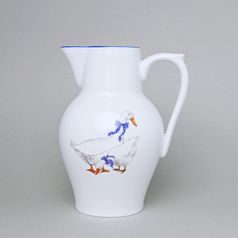 Džbán vysoký 0,90 l, husy, Český porcelán a.s.