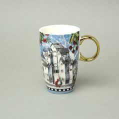 Mug Christmas village 400 ml, EGAN porcelain