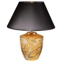 Table lampe V. van Gogh - Almond Tree Golden, 40 / 40 / 47,5 cm, Porcelain, Goebel