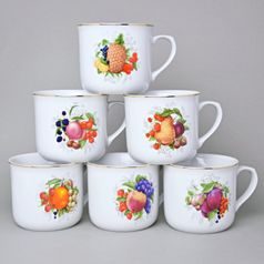 Mug Warmer 650 ml, Fruits + golden, 6 pcs., Cesky porcelan a.s.