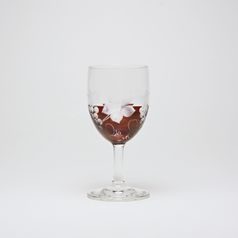 Egermann: Kalíšek červená lazura, 90 ml, křišťálové sklenice Egermann