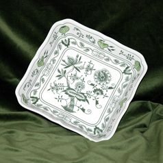Salad dish square 24 cm, Green Onion Pattern, Cesky porcelan a.s.