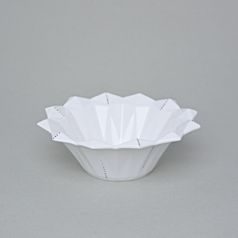 Bowl 16 cm, Diamond white, Short Lines porcelán Goldfinger