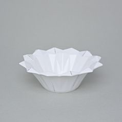 Bowl 16 cm, Diamond white, Short Lines porcelán Goldfinger