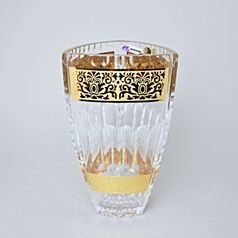 Křišťálová váza "Triangl" Romantic, v: 255 mm, Zlato, Aleš Zvěřina - AZ Design