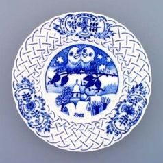Annual plate 2002 18 cm, Original Blue Onion Pattern