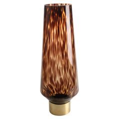 Váza Amber Déšť 21,5 / 21,5 / 60 cm, sklo + kov, Goebel