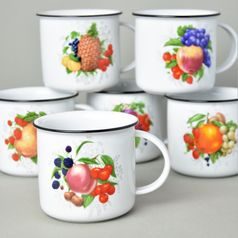Hrnek Tina velký 380 ml, ovoce, sada 6 ks., Český porcelán a.s.