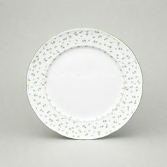 Dessert / breakfast plate 21 cm, Thun 1794, karlovarský porcelán, Natálie green flowers