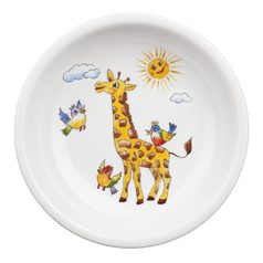 Soup plate 20 cm, Wild animals, Compact 25179, Seltmann porcelain