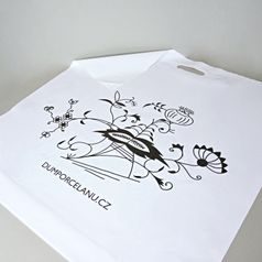 Taška igelitová 65 x 65 cm s potiskem černým