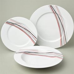 Plate set for 6 persons, Thun 1794 Carlsbad porcelain, SYLVIE 80382