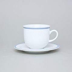 Tea cup and saucer 230 ml, Thun 1794 Carlsbad porcelain, OPAL 80136