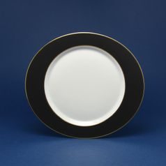 Granat 3739: Plate dessert oval 24 cm, Tettau porcelain