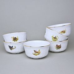 Miska na rýži 11 cm, sada 6 ks.,Thun 1794, karlovarský porcelán, BERNADOTTE myslivecká