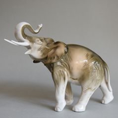 Slon (vel. 5) 50 x 25 x 33,5 cm, Luxor, Porcelánové figurky Duchcov