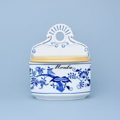Wall container sign "Mouka (wheat) 0,70 l, Original Blue Onion pattern